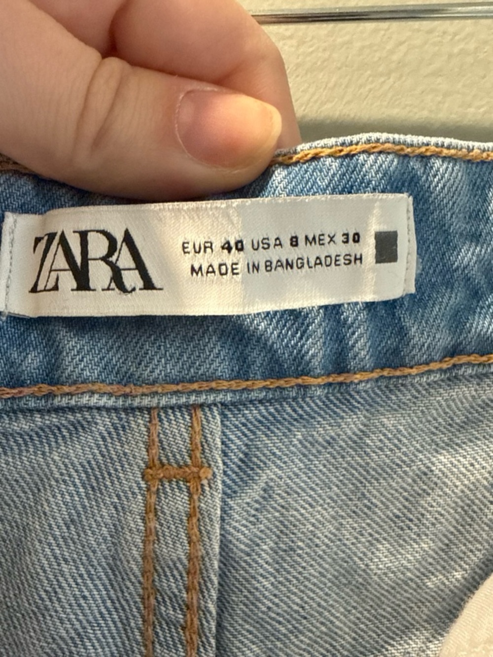 Zara Light Blue Denim Shorts